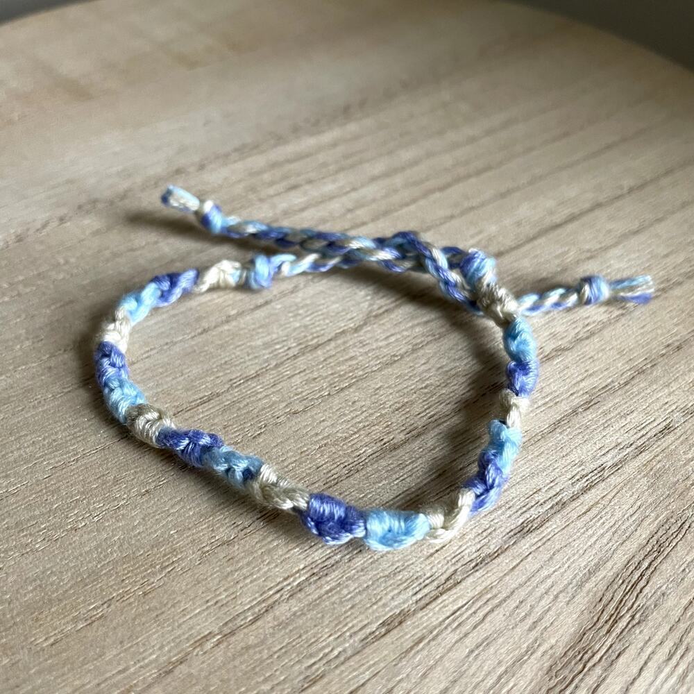 Devika Bracelet anklet trendy comfortable tie embroidery thread woven gift
